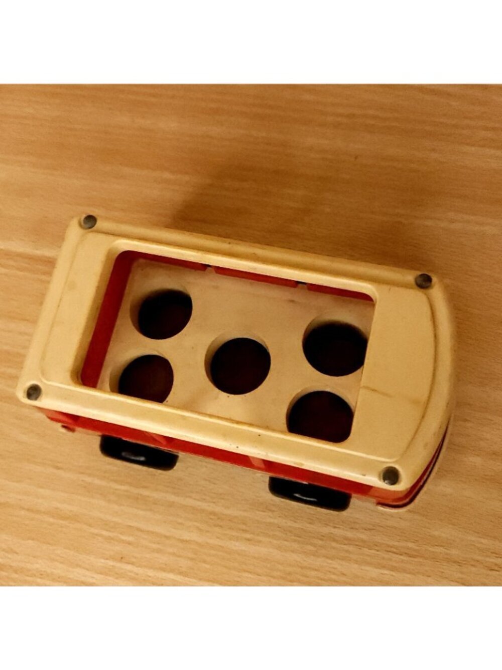 Fisher Price Vintage Mini Red School Bus - Picture 3 of 5